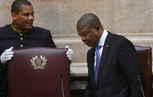 Angolan president Joao Lourenco (R) was elected last year as the country's first new leader in newly four decades