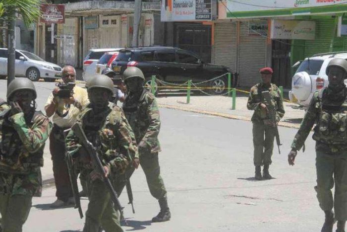 File image of Security Agencies. Police have appealed to the public to be on the lookout for 3 armed Al Shabaab operatives and report immediately