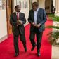 President Uhuru Kenyatta with Wiper Leader Kalonzo Musyoka at State House Nairobi