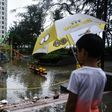 Typhoon Hato brought floodwaters and debris to large parts of Hong Kong