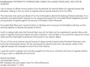 Babu Owino responds to President Museveni after being banned from Uganda