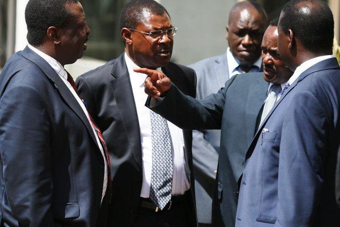 NASA principals Raila Odinga, Kalonzo Musyoka, Moses Wetangula and Musalia Mudavadi