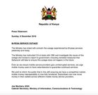 Government takes action after M-Pesa outage