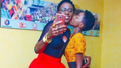 Akothee with daughter Rue Baby