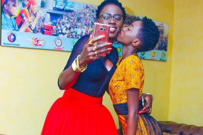Akothee with daughter Rue Baby