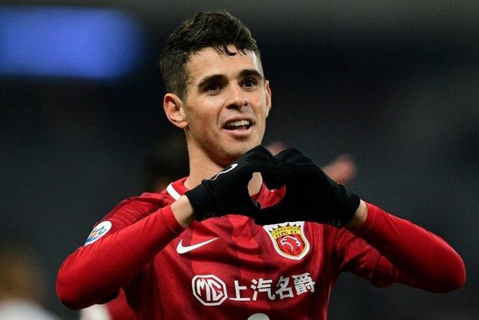 In hot water: Shanghai SIPG midfielder Oscar who was banned for eight games for sparking a mass brawl