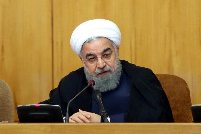 Iranian President Hassan Rouhani chairs a cabinet meeting in Tehran on July 19, 2017 in this handout picture provided by his office