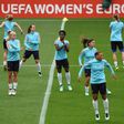 Netherlands' football team attends a training session at FC Twente stadium in Enschede, on August 2, 2017 on the eve of the UEFA Women's Euro 2017 match against England