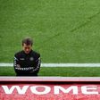Denmark's head coach Nils Nielsen looks on during a training session at the FC Twente Stadium in Enschede on August 5, 2017
