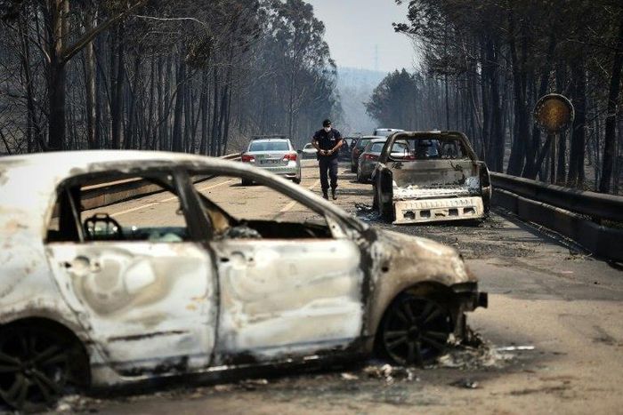 A huge wildfire in Portugal killed at least 60 people, including many trapped in cars