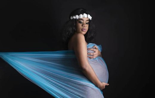 Actress Bridget Achieng during her Baby Bump Shoot