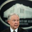 US Attorney General Jeff Sessions during a press conference at the US Department of Justice in Washington, DC