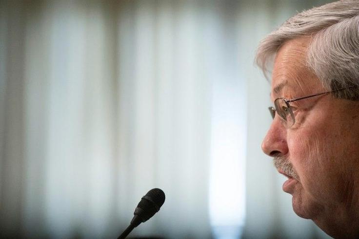 Donald Trump's choice as the new ambassador to China, former Iowa governor Terry Branstad, pictured, has yet to arrive in the country.