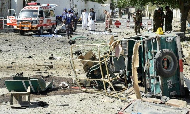 The explosion occurred in front of the office of the police chief in Quetta, which is capital of mineral-rich southern Balochistan, a province that is rife with separatist and Islamist insurgency