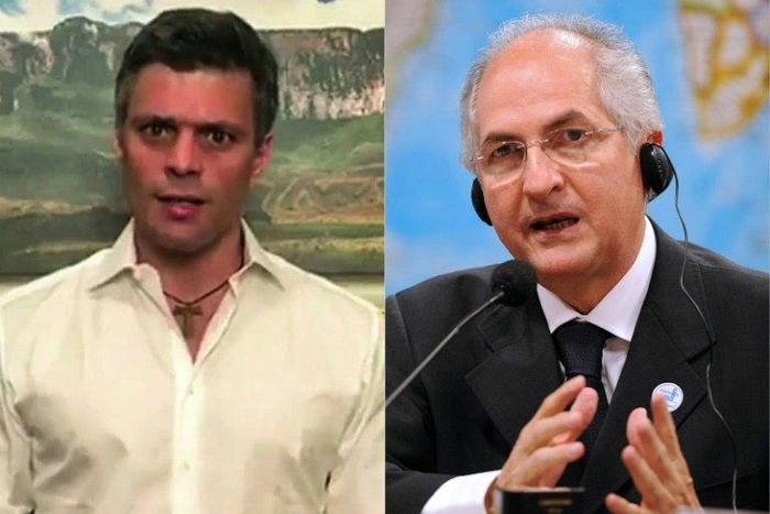 Venezuela's Supreme Court alleges that Leopoldo Lopez (L) and Antonio Ledezma (R) were planning to flee