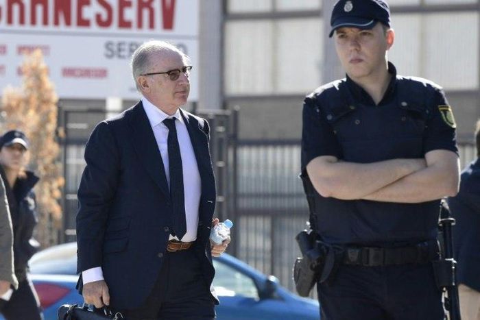 Rodrigo Rato, pictured in 2016, is accused along with three other executives of falsifying information about Bankia's financial state to encourage investors to buy into the stock market listing