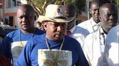 Nairobi Governor Mike Sonko. Sonko  visited prisoners at Kamiti Maximum Prison and gifted tem with exam materials.