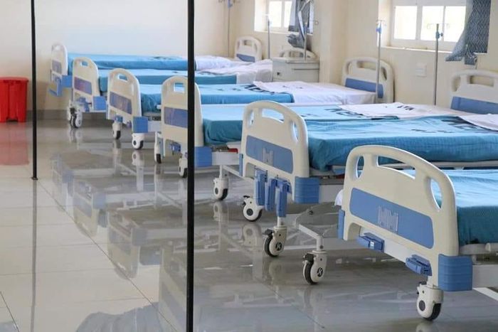 Beds at the newly opened Makueni Mother & Child Hospital in Wote