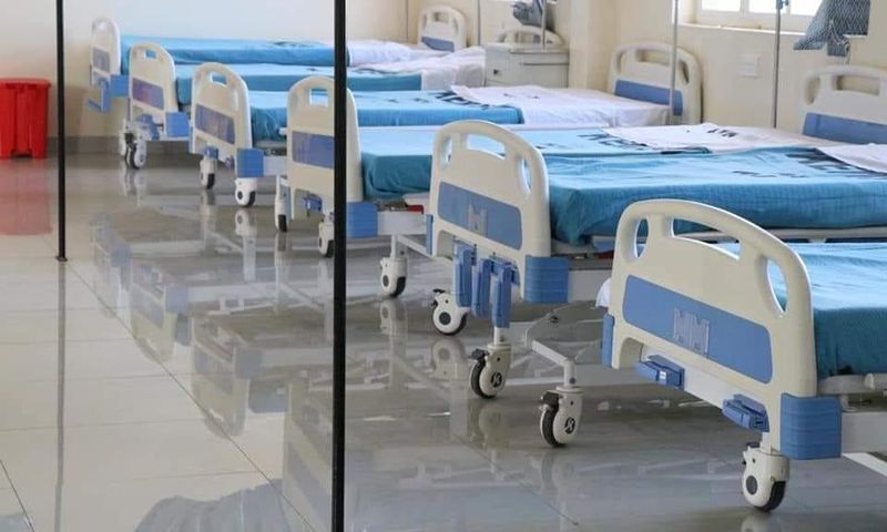 Beds at the newly opened Makueni Mother & Child Hospital in Wote