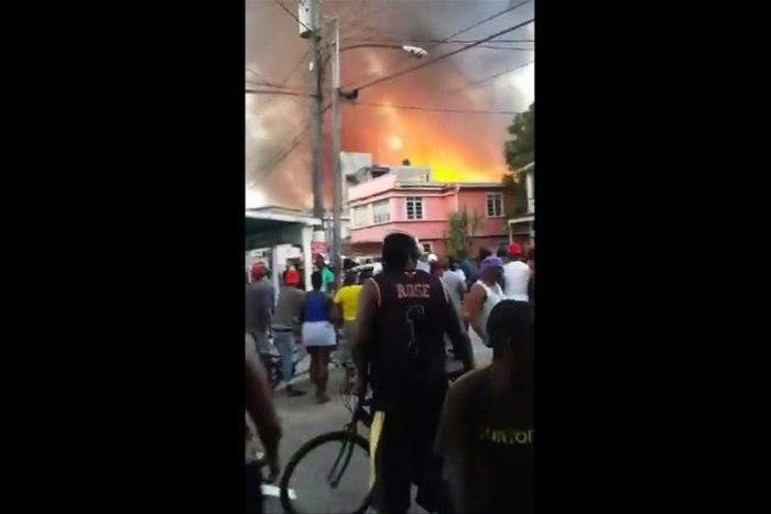 A prison in Georgetown, Guyana has been almost entirely destroyed by fire after being taken over by armed inmates