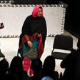 Pakistani human rights activist Mukhtar Mai (C) receives a standing ovation as she takes the stage following performance of the opera 'Thumbprint', at the Roy and Edna Disney/Calarts Theater (REDCAT) in Los Angeles, on June 16, 2017
