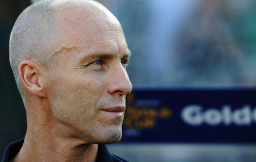 Bob Bradley coach of United States during the 2011 CONCACAF Gold Cup Championship against Mexico at the Rose Bowl on June 25, 2011 in Pasadena, California