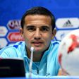 Australia's forward Tim Cahill attends a press conference during the Russia 2017 Confederations Cup football tournament in Sochi on June 18, 2017