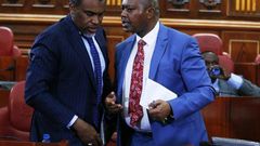 DPP Noordin Haji with DCI boss George Kinoti. The two are part of a multi-agency team investigating high level corruption cases