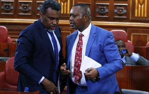 DPP Noordin Haji with DCI boss George Kinoti. The two are part of a multi-agency team investigating high level corruption cases