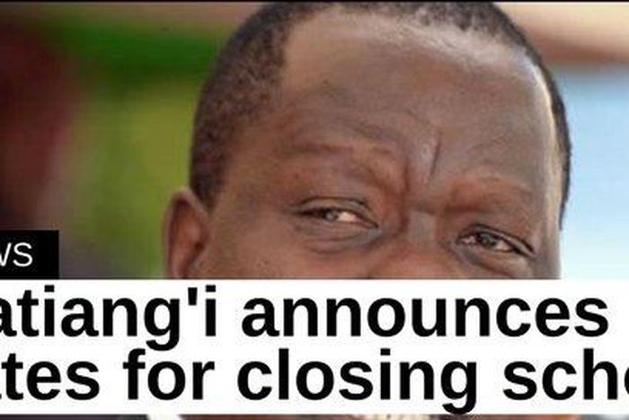 Education CS Fred Matiang'i