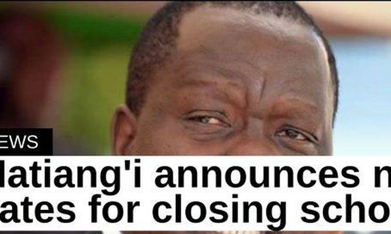 Education CS Fred Matiang'i