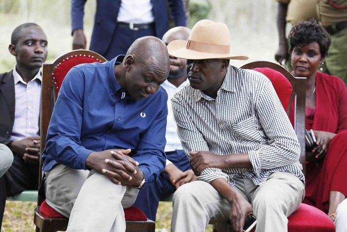 DP Ruto in a private conversation during his Migori tour