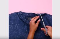 Easy DIY  to turn an old t-shirt into a cool kimono (Photos)