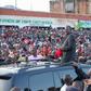 President Uhuru Kenyatta with residents of Mosoriot, Nandi County.