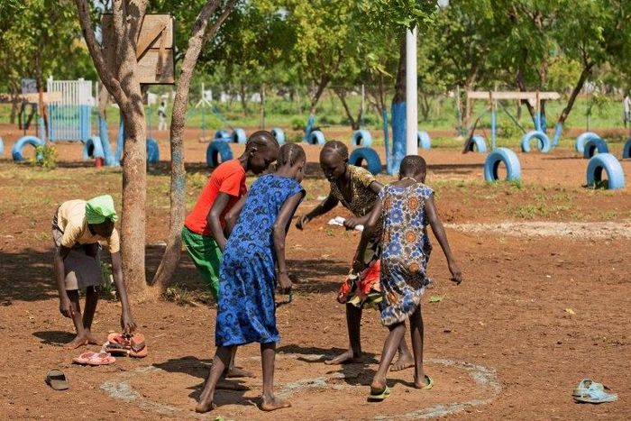 Unaccompanied children who arrive at the International Nguenyyiel refuge camp in Gambela, Ethiopia have fled life-threatening siutations in South Sudan