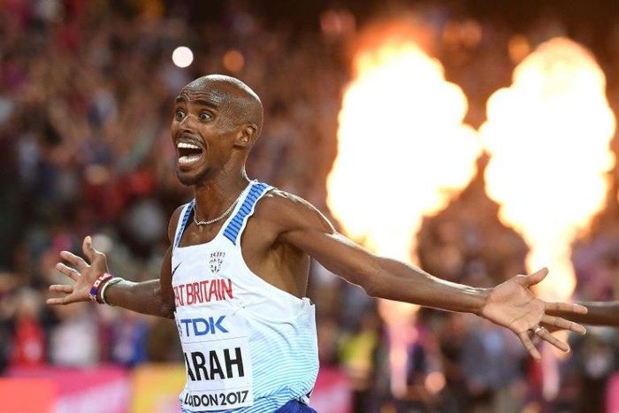 Britain's Mo Farah wins the final of the men's 10,000m athletics event at the 2017 IAAF World Championships at the London Stadium in London on August 4, 2017