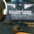 A man watches a hard-hitting online campaign ad just weeks before national elections, in Nairobi on July 13, 2017