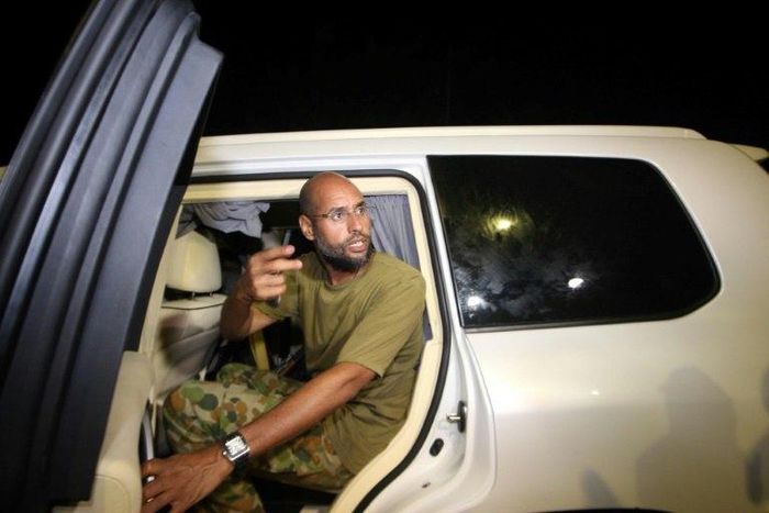 Saif al-Islam Kadhafi, shown in this file photo taken on August 23, 2011 in the Libyan capital Tripoli, is said to have been freed after more than five years in captivity