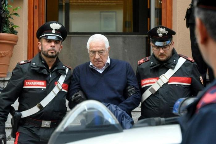 Police arrested Settimino Mineo, 80, and at least 45 others in Sicily last Tuesday just before he was due to be officially anointed the new 'boss of bosses' at a reconvened Mafia Commission or Cupola