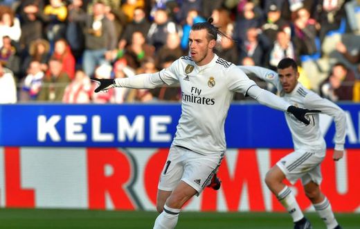 Gareth Bale scored his first goal in La Liga since September 1
