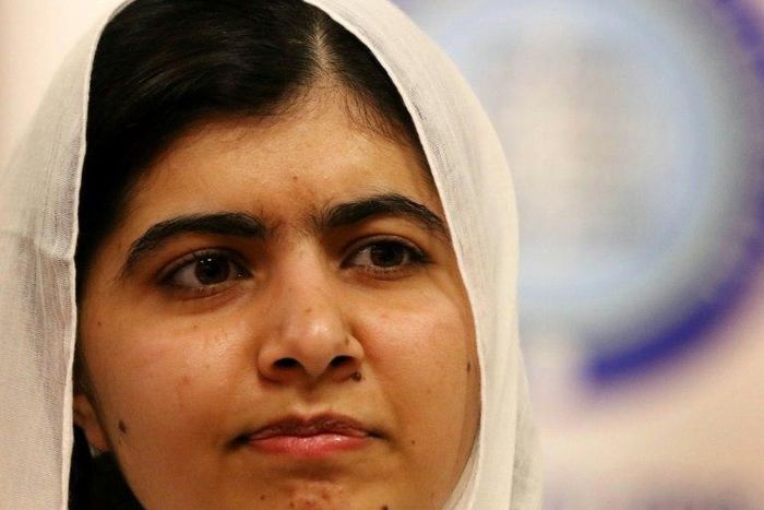 Pakistani Nobel Peace Laureate Malala Yousafzai, pictured on July 10, 2017, visited Nigeria, where she met with the government and asked for serious reforms in the country's education system