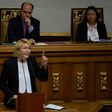 Attorney General Luisa Ortega, the most high-profile official to break ranks with Venezuelan President Nicolas Maduro, speaks at during a session of the National Assembly in Caracas, on July 3, 2017