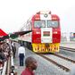 President Uhuru Kenyatta flags off the first cargo train on the Standard Gauge Railway in Mombasa, May 30, 2017.