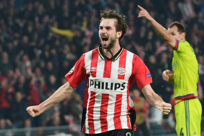 Dutch midfielder Davy Propper, 25, scored 16 goals in 67 league games for PSV, winning the Eredivisie title in 2016