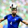 France's defender Adil Rami plays the ball during the Euro 2016 round of 16 football match against Republic of Ireland at the Parc Olympique Lyonnais stadium June 26, 2016