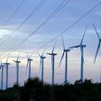 View of a windmill farm in La Ventosa, Oaxaca State, Mexico