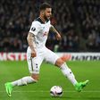 Tottenham Hotspur's English defender Kyle Walker controls the ball during the UEFA Europa League Round of 32 second-leg football match against KAA Gent north London February 23, 2017