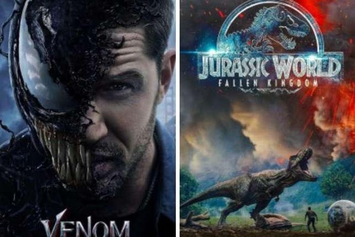 Venom and Jurassic World (Fallen Kingdom) covers. Best Movies of 2018 (IMDb)