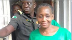Kemi Olunloyo, seen in a prison uniform. was released on Monday, January 22, 2018.