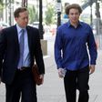 Marcus Hutchins (R), the British cyber security researcher accused of creating and selling malware that steals banking passwords, appeared at a court hearing Monday in Milwaukee, Wisconsin with his lawyers Marcia Hofmann and Brian Klein